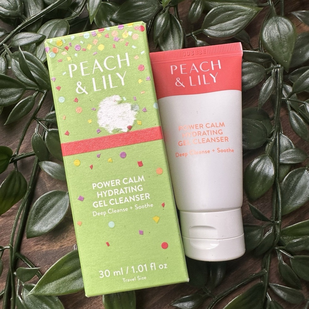 Peach & Lily POWER CALM Hydrating Gel Cleanser 1.01oz/30ml Travel Size NWB